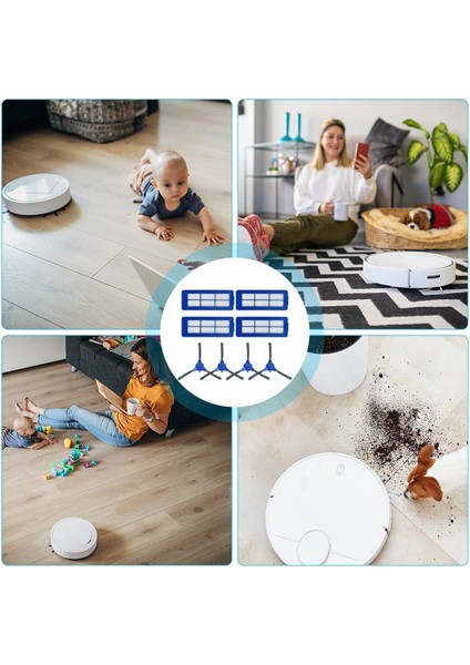 Yedek Elektrikli Süpürge Parçaları Yan Fırçalar Filtreler Eufy G10 G30 Robotlu Süpürge Aksesuarları (Yurt Dışından) modelleri