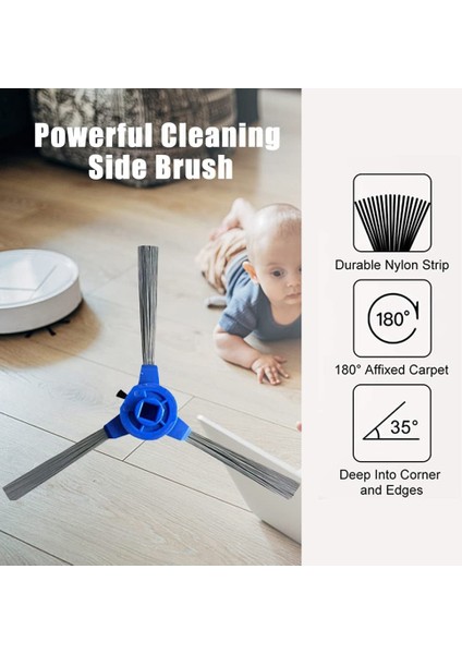 Yedek Elektrikli Süpürge Parçaları Yan Fırçalar Filtreler Eufy G10 G30 Robotlu Süpürge Aksesuarları (Yurt Dışından) indirimleri