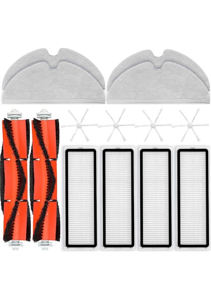 Xiaomi Mi Robot Vakum Paspas 2 Mijia 2c STYTJ03ZHM Yedek Yedek Parça Ana Yan Fırça Hepa Filtre Paspas Bezi (Yurt Dışından)