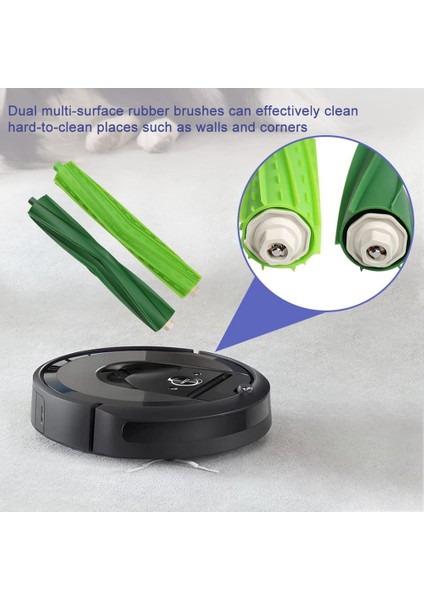 Yedek Parçalar Ana Fırça Yan Fırça Hepa Filtre Irobot Roomba Için I3 I3+ I7 I7+ E5 E6 Elektrikli Süpürge Temizleyici Aksesuarları (Yurt Dışından) fırsatları