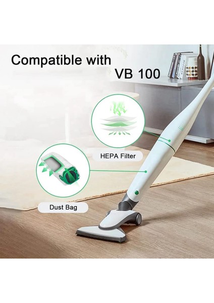 Vorwerk Kobold VB100 Vb 100 FP100 Fp 100 Akülü Elektrikli Süpürge Aksesuarları Için Yedek Parçalar Toz Torbası (Yurt Dışından) fırsatları