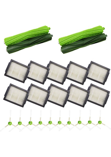 24 Adet Yedek Parçalar Aksesuarlar Için Uyumlu Irobot Roomba I7 I3 I4 I6 I8 I8 Artı E5 E6 Serisi Filtre (Yurt Dışından)