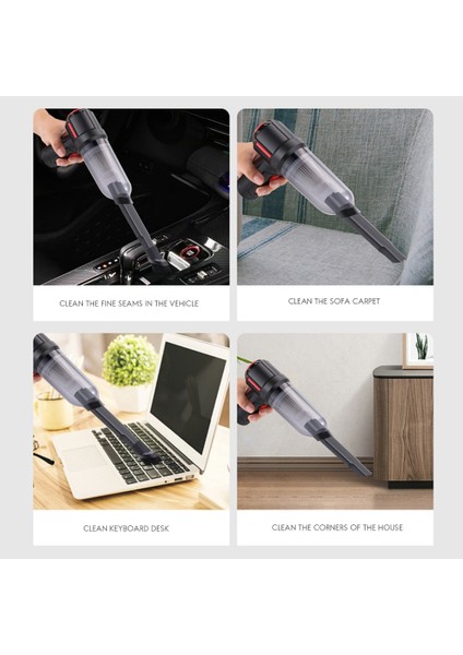 9000PA 120W 4-In-1 Taşınabilir Akülü Araç Vakum Araba Çift Kullanımlı Darbe Temizleyici El Otomatik Elektrikli Süpürge Temizleyici Üfleyici (Yurt Dışından) fiyatları