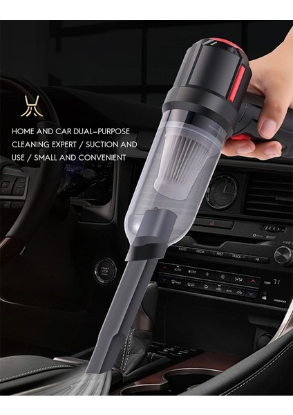9000PA 120W 4-In-1 Taşınabilir Akülü Araç Vakum Araba Çift Kullanımlı Darbe Temizleyici El Otomatik Elektrikli Süpürge Temizleyici Üfleyici (Yurt Dışından) modelleri