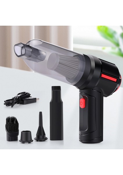 9000PA 120W 4-In-1 Taşınabilir Akülü Araç Vakum Araba Çift Kullanımlı Darbe Temizleyici El Otomatik Elektrikli Süpürge Temizleyici Üfleyici (Yurt Dışından) fırsatları