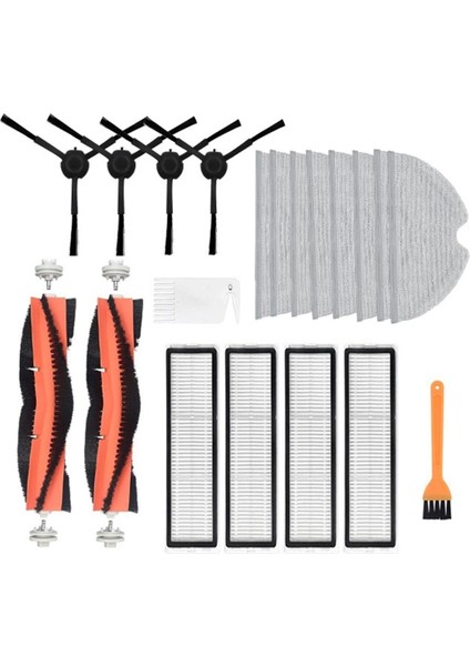 Ayrılabilir Ana Fırça Hepa Filtre Yan Fırçalar Paspas Bezi Xiaomi Dreame D9 L10 Pro Elektrikli Süpürge Parçaları (Yurt Dışından)
