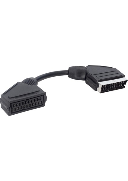 Scart Erkek Scart Dişi Ara Kablo 20 cm Elektromer (4434)