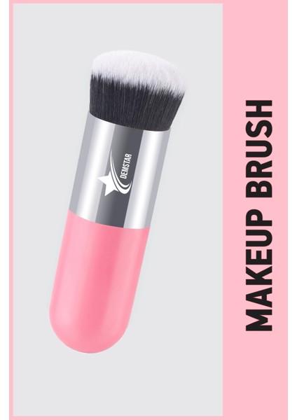 Professional Make-Up Luxury Kabuki Fondöten ve Allık Makyaj Fırçası Dm