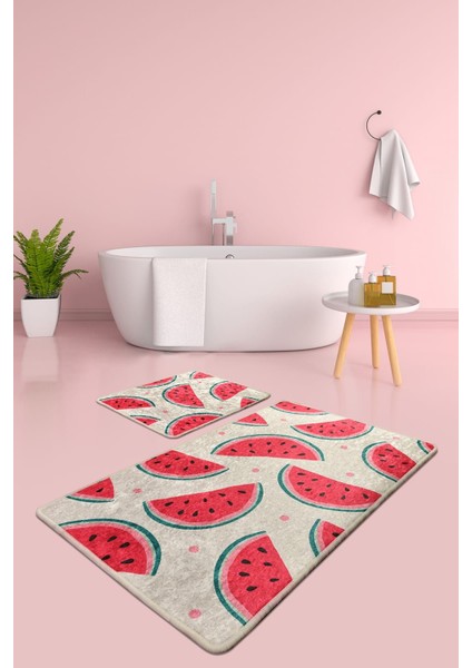 Karpuz Djt 2 Li Set Banyo Halısı