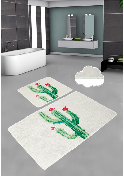 Fıore Djt 2 Li Set Banyo Halısı