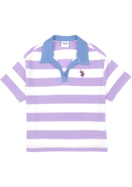 U.S. Polo Assn. Kız Çocuk Lila Tişört 50288434-VR034