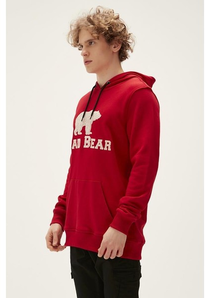 Brand Hoodıe Bordo Erkek Sweatshirt 22.02.12.001-C54