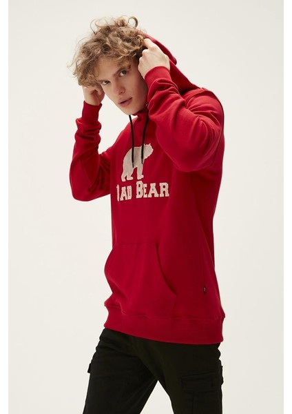 Brand Hoodıe Bordo Erkek Sweatshirt 22.02.12.001-C54