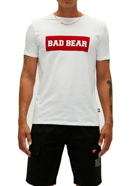 Bad Bear Flog T-Shırt Beyaz Erkek T-Shirt 22.01.07.013-C04