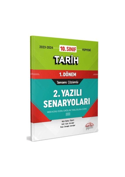 10. Sınıf Tarih 1. Dönem Ortak Sınavı 2. Yazılı Senaryoları Tamamı Çözümlü