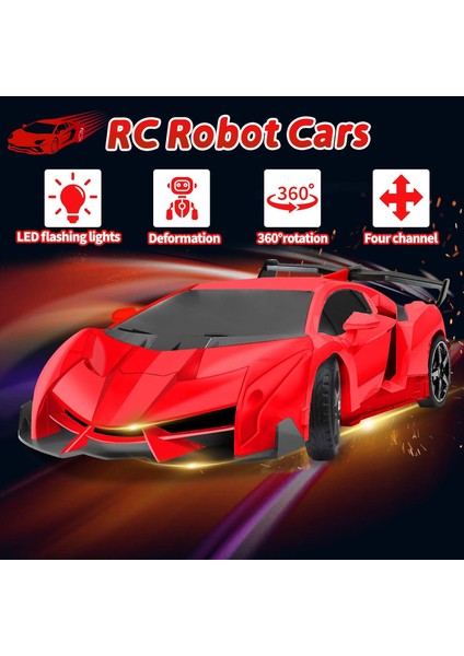 Uzaktan Kumandalı Araba, Erkek Çocuklar Için Oyuncaklar 3 4 5-7 8 Yaşında, 1:18 Ölçekli Rc Araba Dönüşümü Robot Oyuncaklar Çocuklar Için Yeni Yürümeye Başlayan Çocuklar Noel Doğum (Yurt Dışından) fiyatları