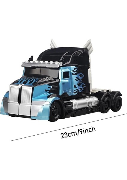 Işletme Sürümü Lider Sınıf Optimus Prime - Son Şövalye Aksiyon Figürü 8 Yaş ve Üzeri -9 Inç Transform Robots Rise Of The Wild, Manuel Deformasyon Araba Modeli, Robot Oyuncak (Siyah (Yurt Dışından)