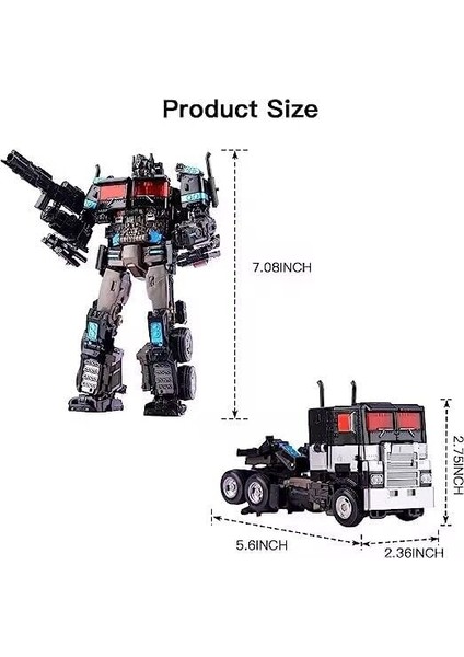 Deforme Araba Robot Oyuncak, 8 Inç Aksiyon Figürleri, Deformasyon Taşınabilir Robot Oyuncak Modeli, Çocuklar Için Hediye Oyuncak (Black God Of War) (Yurt Dışından)