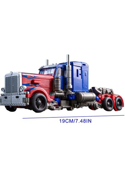 Optimus Prime Deformasyon Aksiyon Figürü Oyuncak, Taşınabilir Araba Modeli Alaşım Deforme Robot Oyuncak Hayranları Için Hediye (E) (Yurt Dışından)