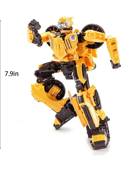 Deforme Edilebilir Robot Bumblebee, 7.9 Inç, Alaşım Deformasyon Robotu, Masaüstü Koleksiyonu Süslemeleri Doğum Günü Hediyeleri (Yurt Dışından)