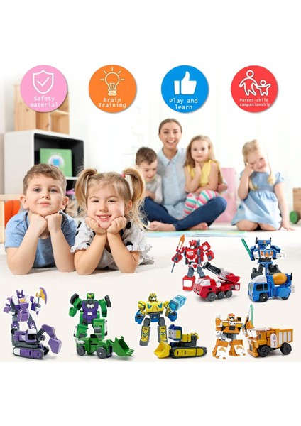 Deformasyon Robot Oyuncak Araba Aksiyon Figürleri Oyuncak Kamyon Stem Birleştirin Erkek ve Kız Yaşları 6+ Için Araba Inşaat Araçları (Yurt Dışından) fırsatları