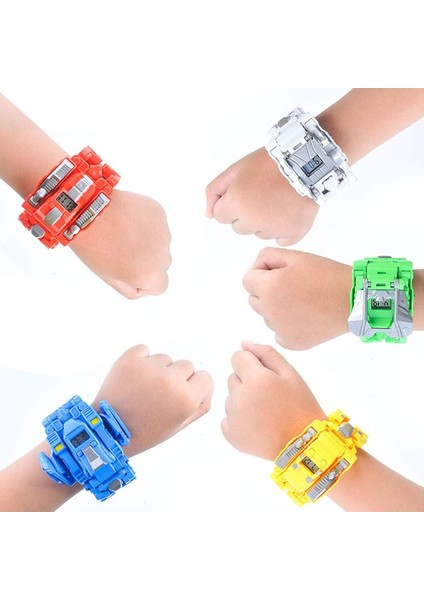 Trafo Dinozor Izle Robot Oyuncaklar, Deformasyon Elektronik Saat Dinozor Hayvan Robot Aksiyon Figürü Oyuncakları Yetişkin Çocuk Erkek Kız Için (Kırmızı) (Yurt Dışından)