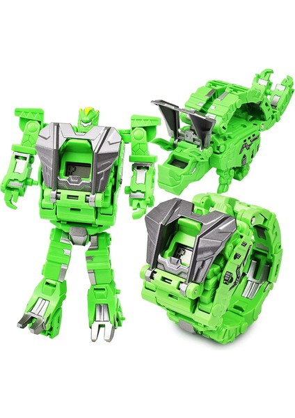 Trafo Dinozor Izle Robot Oyuncaklar, Deformasyon Elektronik Saat Dinozor Hayvan Robot Aksiyon Figürü Oyuncakları Yetişkin Çocuk Erkek Kız Için (Yeşil) (Yurt Dışından)