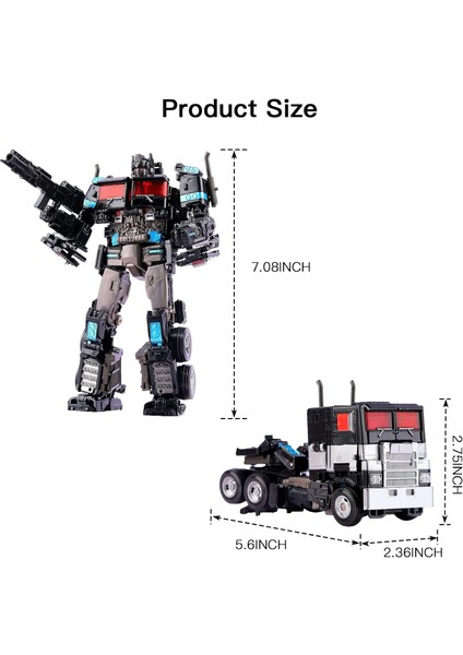 Deforme Araba Robot Oyuncak, 8 Inç Koleksiyon Aksiyon Figürleri, Alaşım Deformasyon Taşınabilir Robot Oyuncak Modeli, Manuel Çocuk Kız Erkek Çocuklar Için Oyuncağa Dönüştürülmüş (Yurt Dışından)