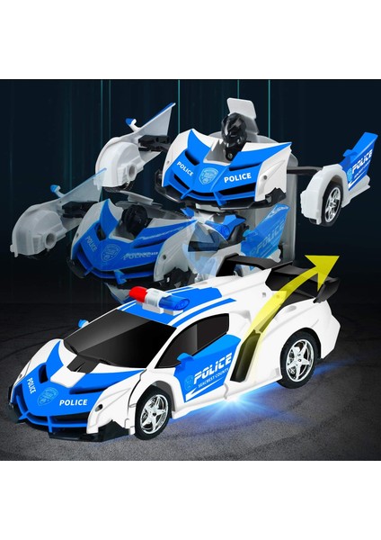 Uzaktan Kumandalı Dönüşüm Araba Robotu Çocuk Oyuncakları Işıklı Rc Araba 2.4ghz 1:18 Şarj Edilebilir 360°DÖNEN Yarış Arabası Doğum Günü Hediyeleri Oyuncaklar Çocuklar Için Erkek Kı (Yurt Dışından) modelleri