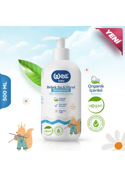 Organik Bebek Şampuanı 500 ml (2 Adet)