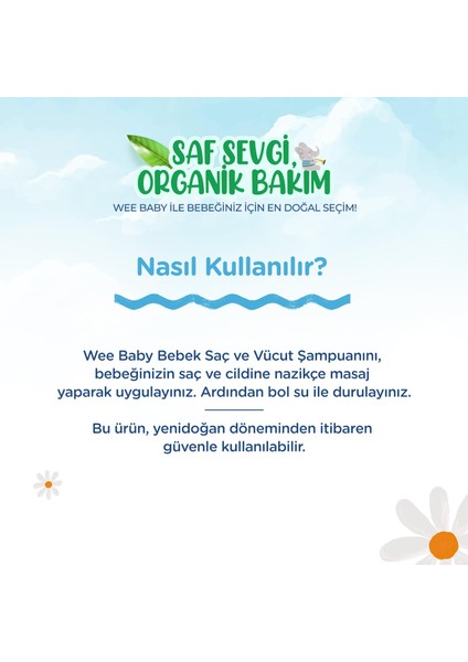 Organik Bebek Şampuanı 500 ml (2 Adet)