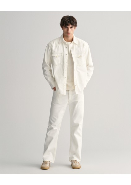 Erkek Bej Relaxed Fit Klasik Yaka Gömlek 3240032.113 fiyatları