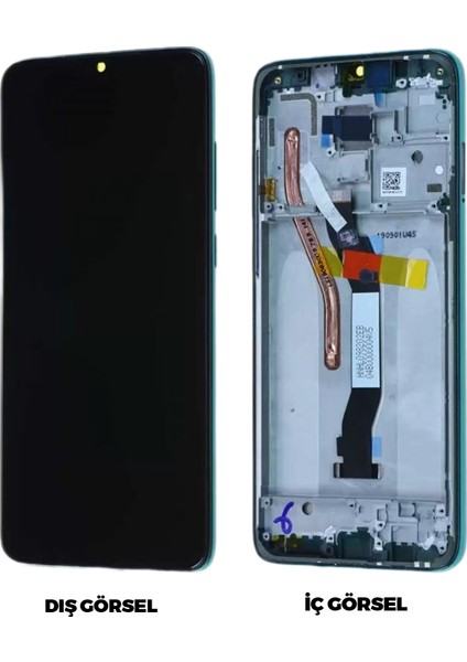 Teknonet Xiaomi Redmi Note 8 Pro Uyumlu Org Lcd+Dokunmatik+Çıtalı