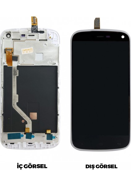 Teknonet General Mobile Discovery E3 Uyumlu Org Lcd+Dokunmatik+Çıtalı