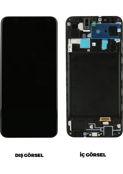 Teknonet Samsung Galaxy A20 Uyumlu Org Lcd+Dokunmatik+Çıtalı