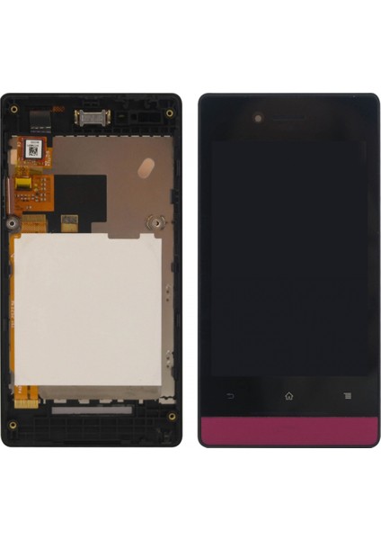 Teknonet Sony Xperia Miro ST23 Uyumlu Org Lcd+Dokunmatik+Çıtalı