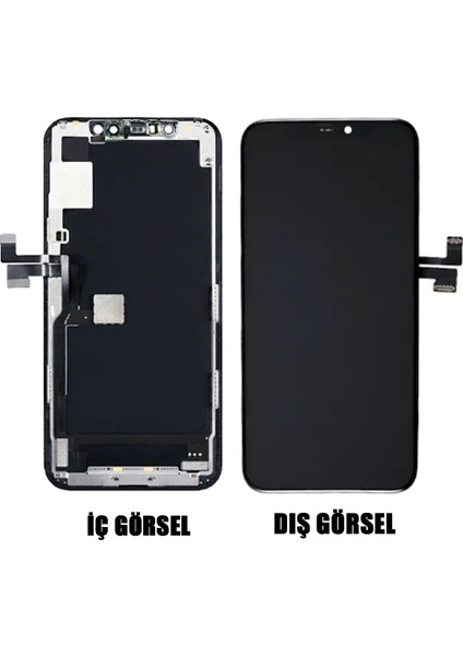 Teknonet Apple iPhone 11 Pro Max Uyumlu Gx OLED Lcd+Dokunmatik+Çıtalı