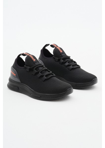 Unisex Siyah Nefes Alabilen Kumaş Poli Taban Bağcıklı Spor Ayakkabı modelleri