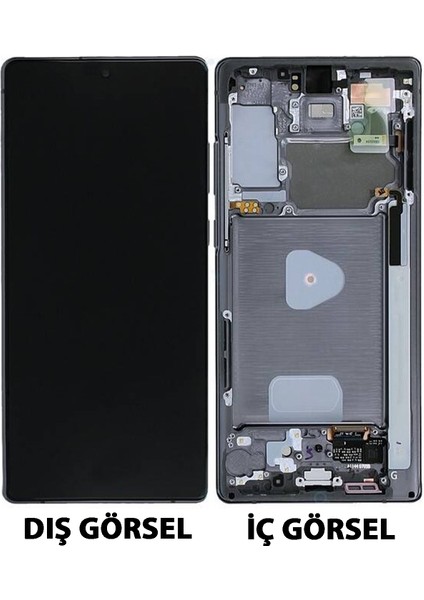 Samsung Galaxy Note 20 Uyumlu Gölgeli Lcd+Dokunmatik+Çıtalı