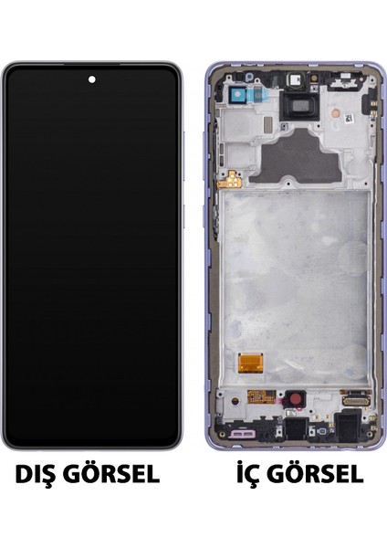 Teknonet Samsung Galaxy A72 Uyumlu Revize Lcd+Dokunmatik+Çıtalı