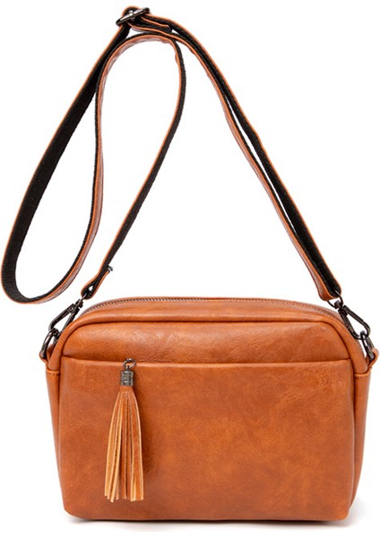En Çok Satan Retro Pu Bayanlar Omuz Çantası Püskül Messenger Küçük Çanta (Yurt Dışından)