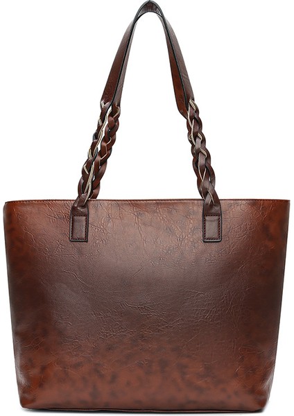 Püskül Büyük Çanta Basit Kişilik Çanta Büyük Kapasiteli Omuz Çantası (Yurt Dışından) fırsatları