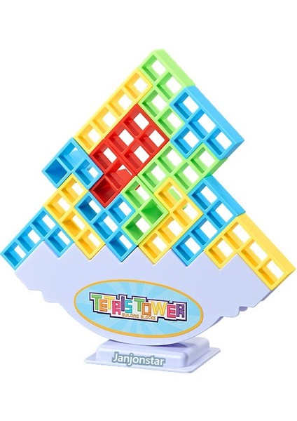 Tetris Yapı Taşları, Dengeli Salıncak, Jenga, Ebeveyn-Çocuk Interaktif Çocuk Eğitici Oyuncaklar 16PCS (Yurt Dışından)