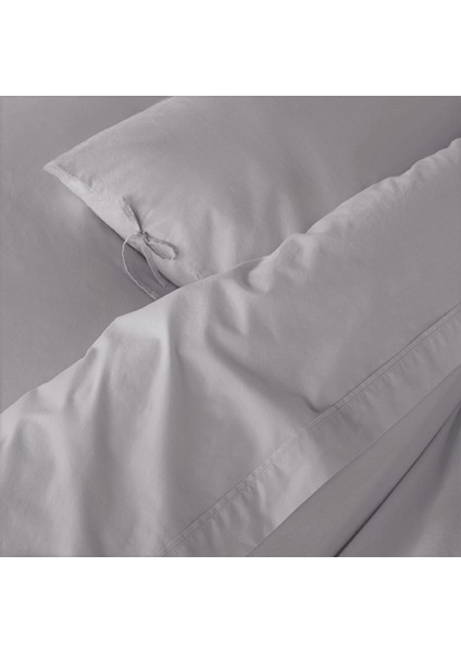 %100 Pamuk 57 Tel Dokuma Bağcıklı 2’li 50X70 Yastık Kılıfı
