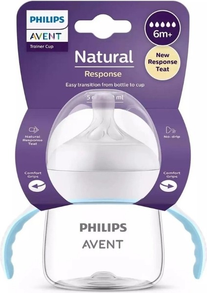 Philips Avent Natural Response Eğitici Bardak 6 Ay+,Tepkili Biberon Emziği SCF263/61