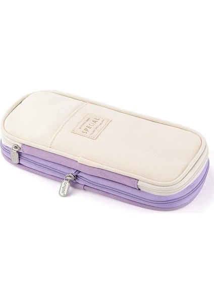 Heamor Sevimli Büyük Kapasiteli Kalem Kutusu Purple - Purple (Yurt Dışından)