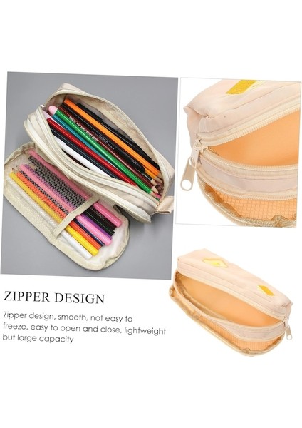 Heamor Çok Katmanlı Kalem Kutusu Kalem Çantası Sabit Çanta Makyaj Çantası Japon Kozmetik Çantası Kırtasiye Bozuk Para Cüzdanı Çocuk Saklama Çantası Polyester (Yurt Dışından) fiyatları