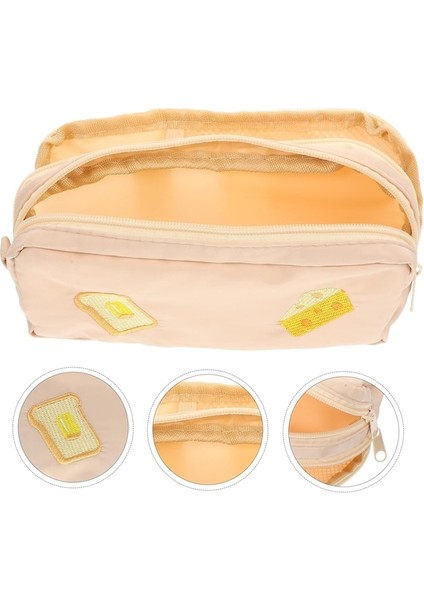 Heamor Çok Katmanlı Kalem Kutusu Kalem Çantası Sabit Çanta Makyaj Çantası Japon Kozmetik Çantası Kırtasiye Bozuk Para Cüzdanı Çocuk Saklama Çantası Polyester (Yurt Dışından) modelleri