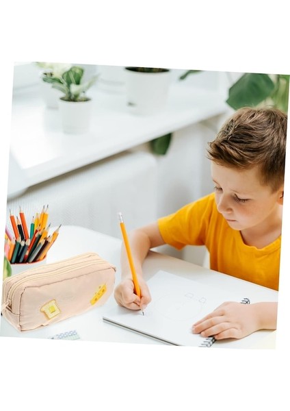 Heamor Çok Katmanlı Kalem Kutusu Kalem Çantası Sabit Çanta Makyaj Çantası Japon Kozmetik Çantası Kırtasiye Bozuk Para Cüzdanı Çocuk Saklama Çantası Polyester (Yurt Dışından) indirimleri