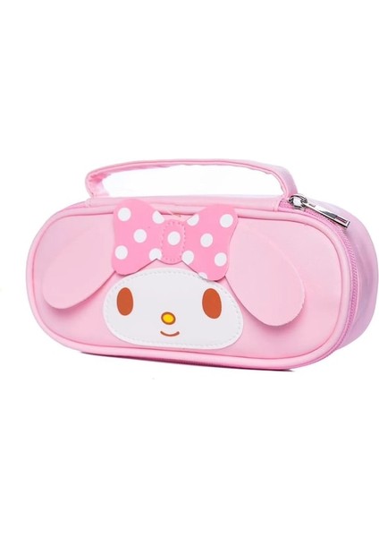 Jolıta Sanrio Pio Kuromi Melodisi Büyük Kapasiteli Kalem Kılıfı Kız Kalp Kırtasiye Çantası-Pembe (Yurt Dışından)